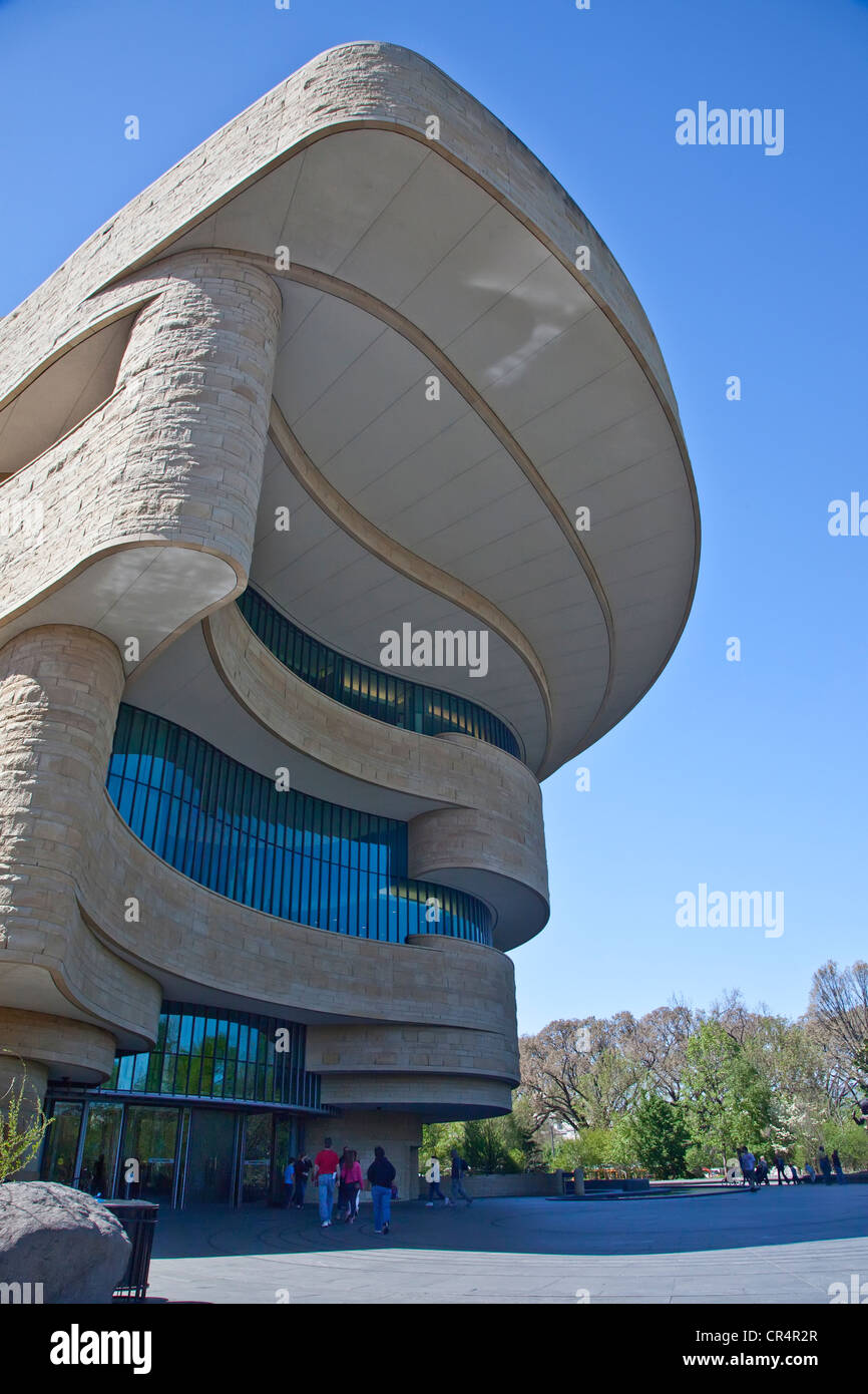 Museo Smithsonian;American Indian Museum;scultore giardino presso il National Mall di Washington DC;; Stati Uniti capitale;l'America del Nord Foto Stock