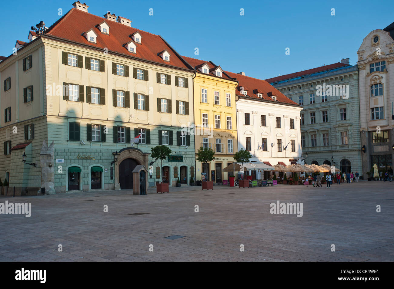 Hlavna Square, Bratislava, Slovacchia, Europa Foto Stock