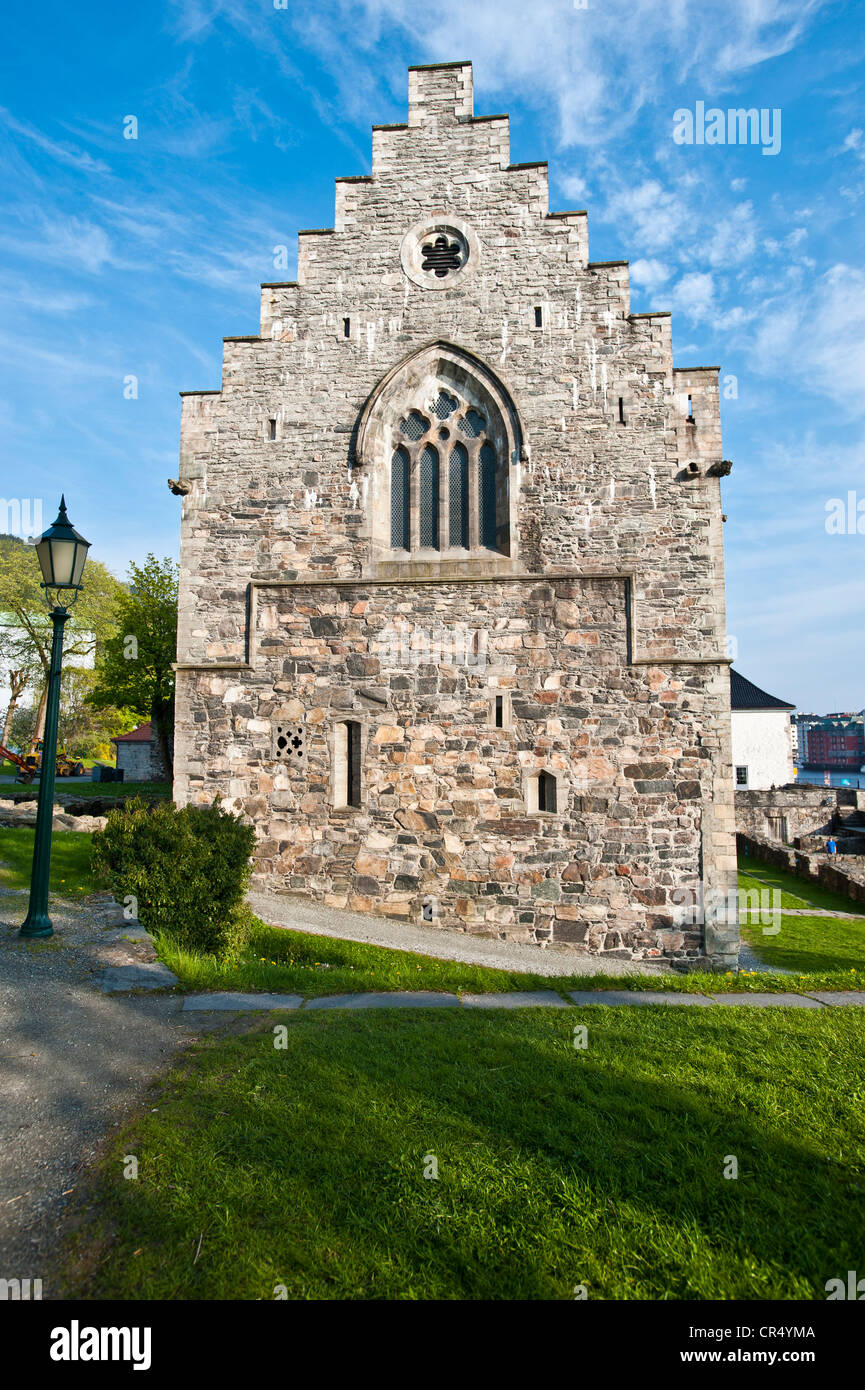 Haakon's Hall o Håkonshallen, Bergen, Sito Patrimonio Mondiale dell'UNESCO Hordaland, Norvegia, Scandinavia, Europa settentrionale Foto Stock