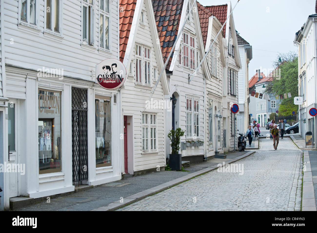 Lille Oevregaten, Bergen Hordaland, Norvegia, Scandinavia, Nord Europa, PublicGround Foto Stock