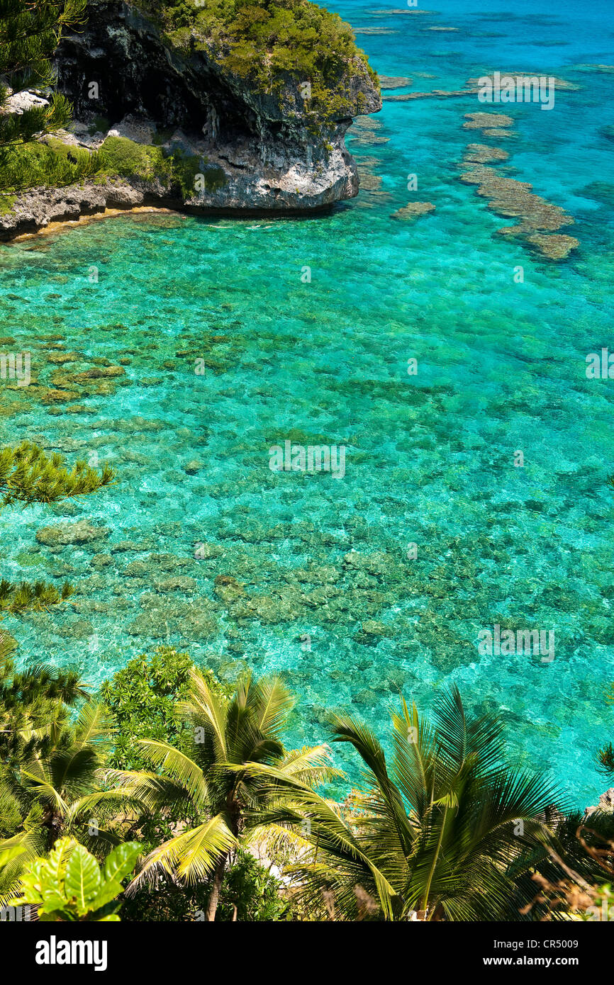 Francia, Nuova Caledonia, Isole della Lealtà, Lifou Island, Jokin, Bay Foto Stock