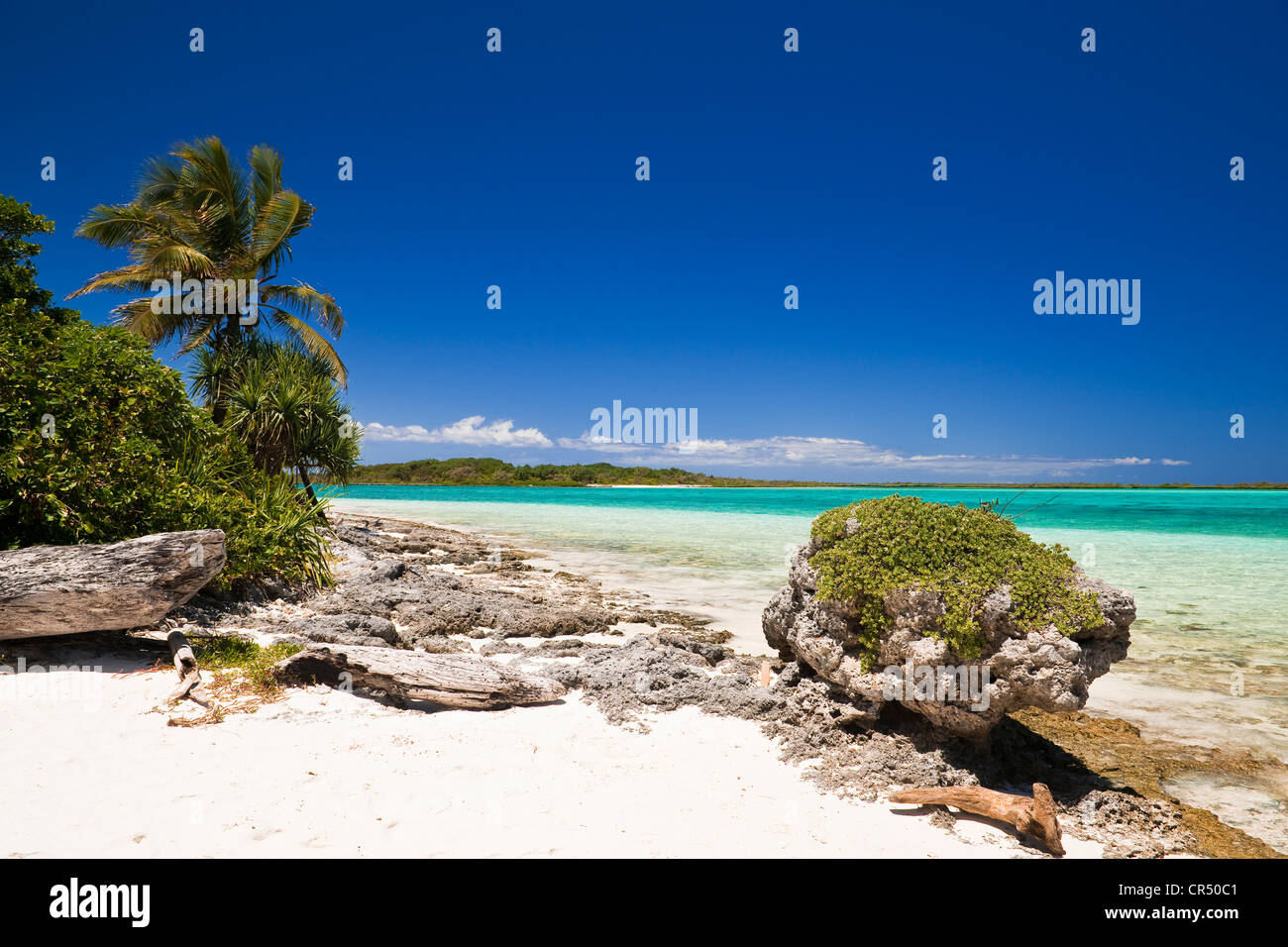 Francia, Nuova Caledonia, Isole della Lealtà, Ouvea isola, a nord dell'isola Foto Stock