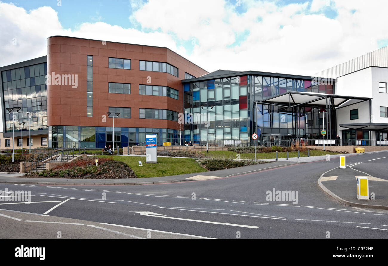 Esterno del Walsall Manor Ospedale, Walsall West Midlands Foto Stock