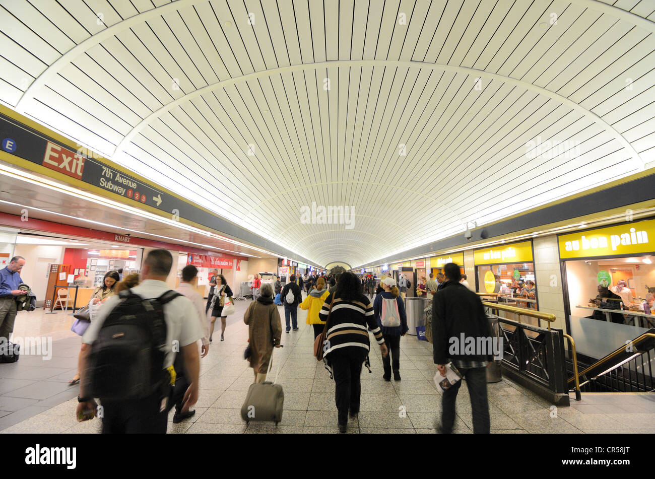 Stazione di Penn Plaza di New York City. Foto Stock