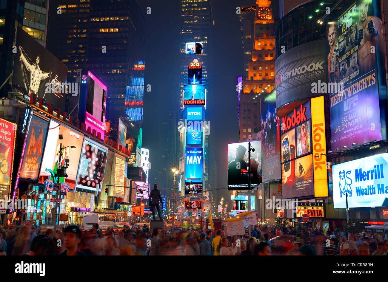 TImes Square a New York New York, Stati Uniti d'America. Foto Stock