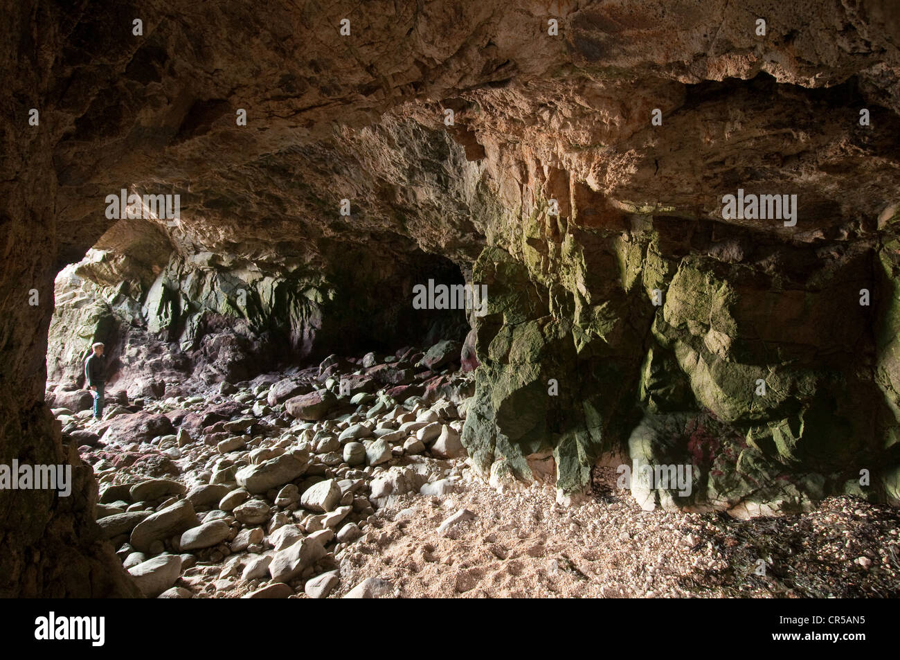 Francia, Loire Atlantique, Le Pouliguen, Korrigans grotta Foto Stock