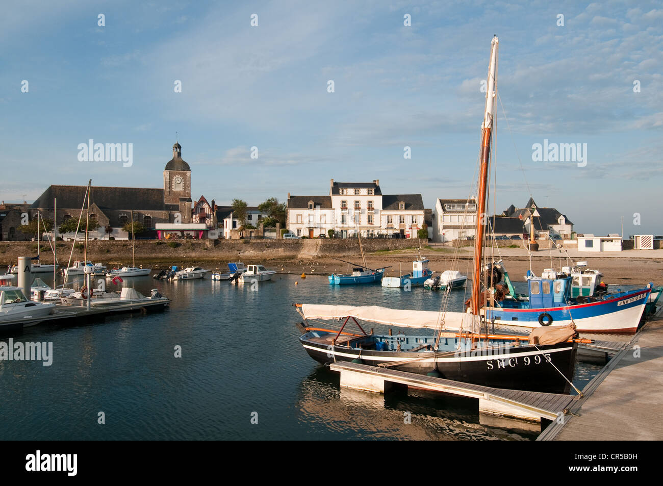 Francia, Loire Atlantique, Piriac sur Mer, Porto Foto Stock