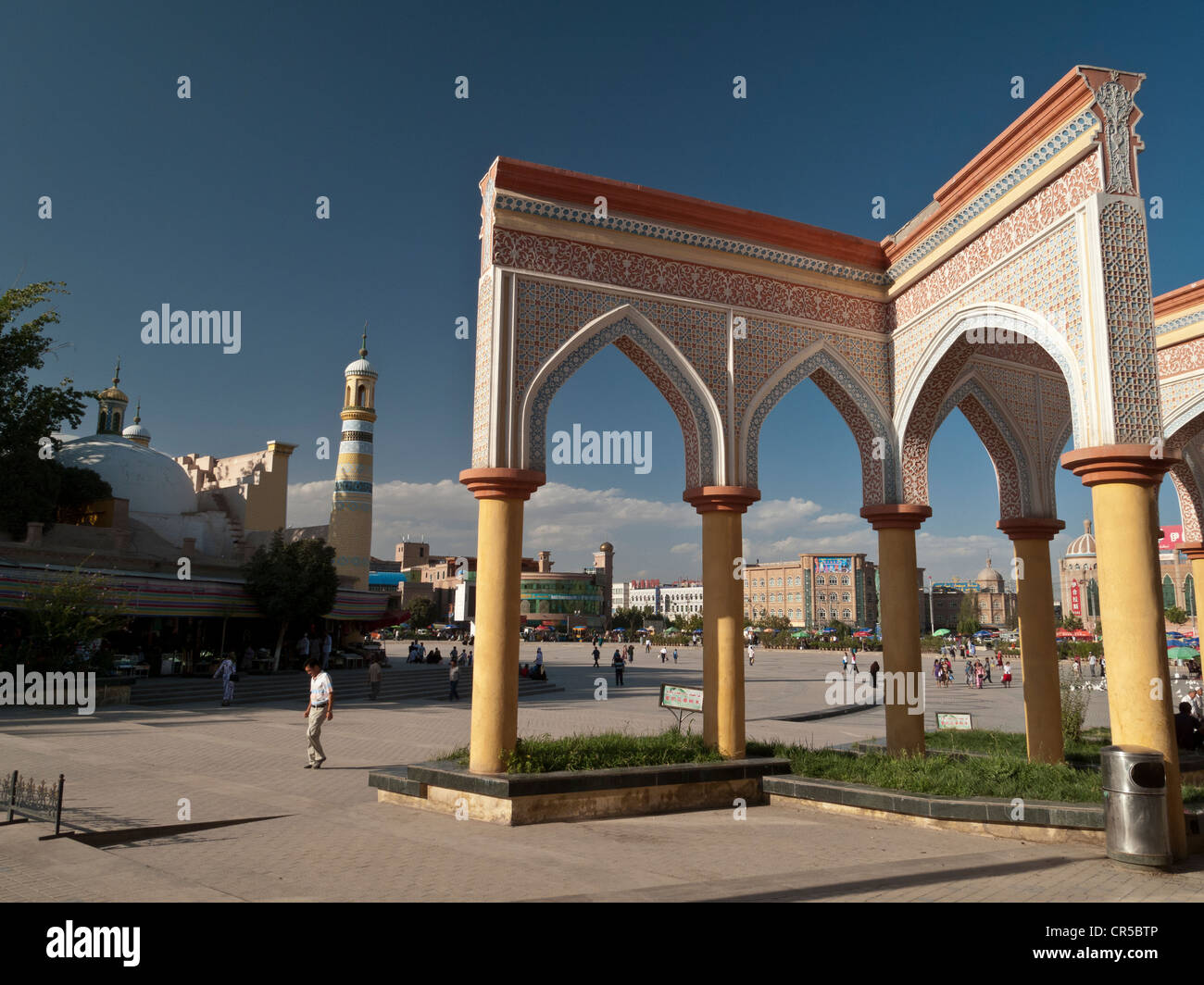 Oasis Kashgar, la capitale della cultura uiguro, Xinjiang, Cina e Asia Foto Stock