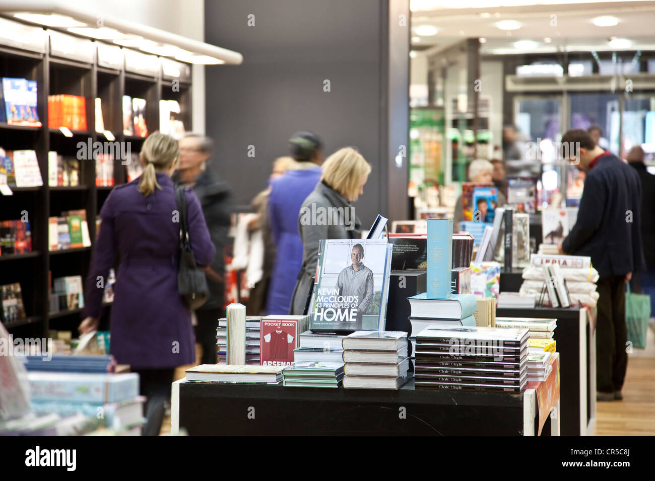 Waterstones book store, Piccadilly, Londra, Inghilterra, Regno Unito Foto Stock