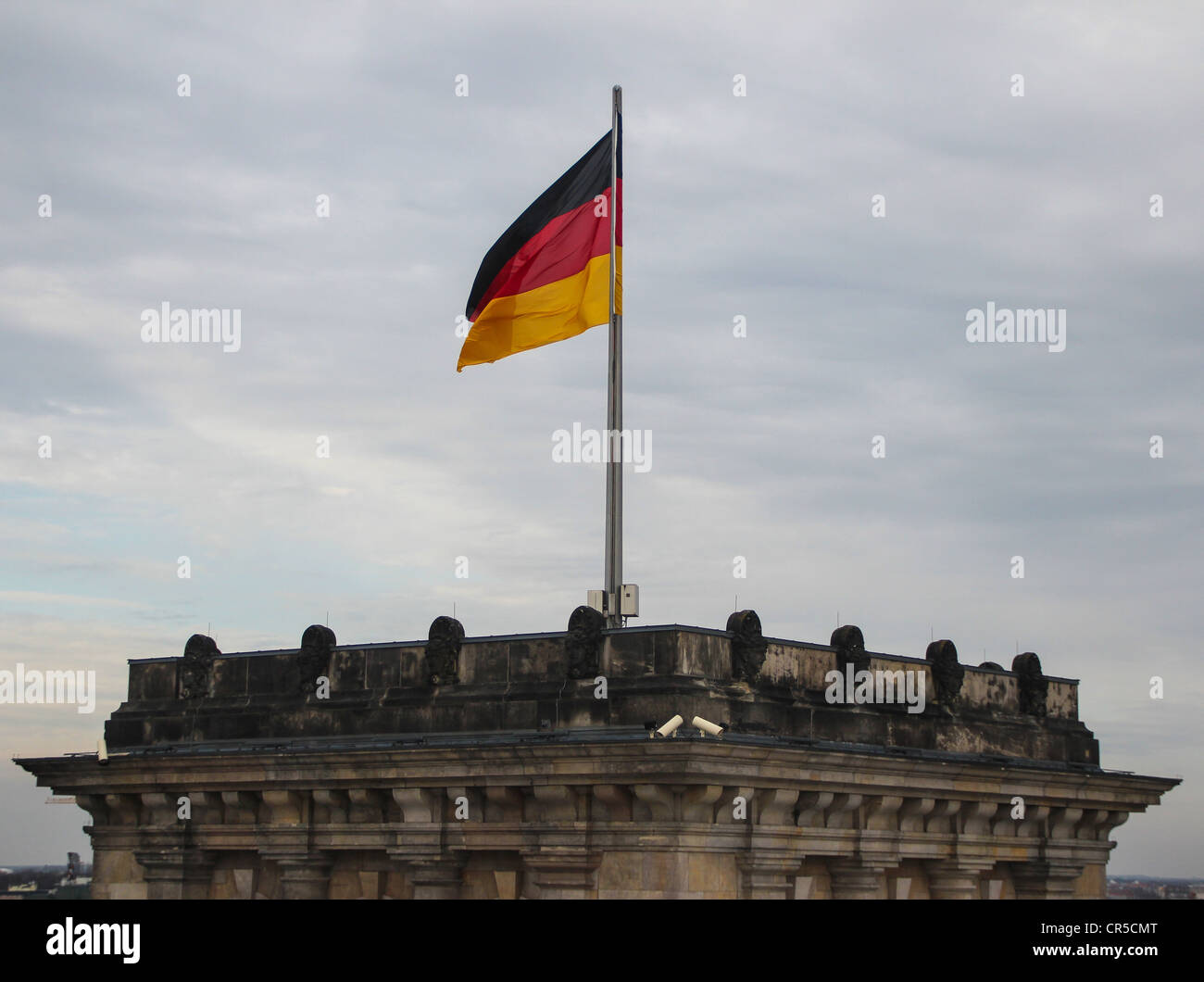 L'acciaio e cupola di vetro del Reichstag a Berlino, Germania, costruito dall'architetto Norman Foster Foto Stock