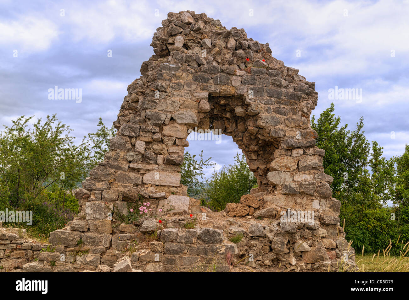 Salona rovine romane, salona, solin, Croazia Foto Stock