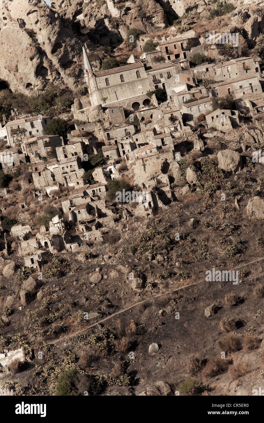 Pentidattilo, Calabria, Italia Foto Stock