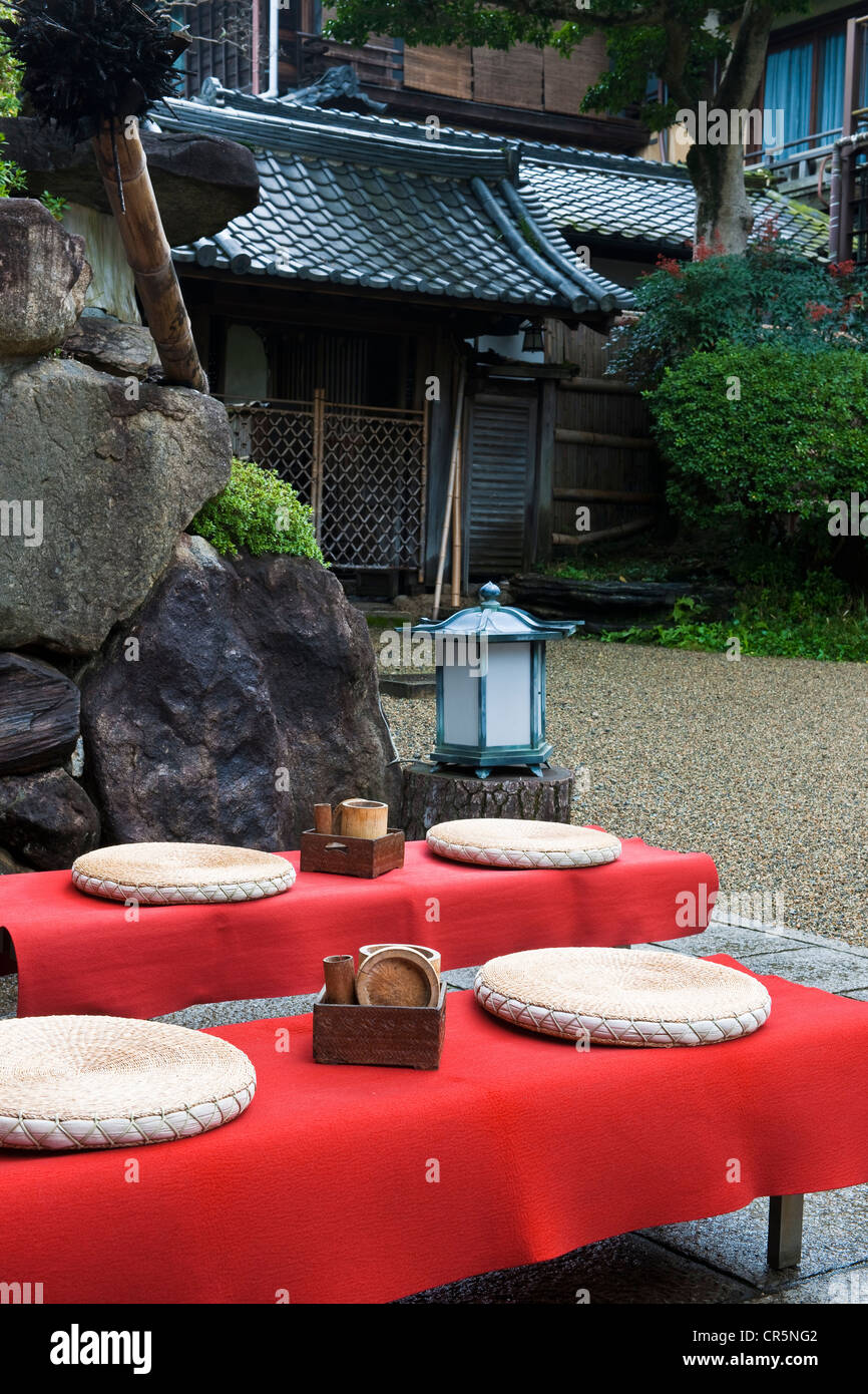 Giappone, isola di Honshu, Kinki regione, città di Nara, Kikusuiro Ryokan Hotel Foto Stock