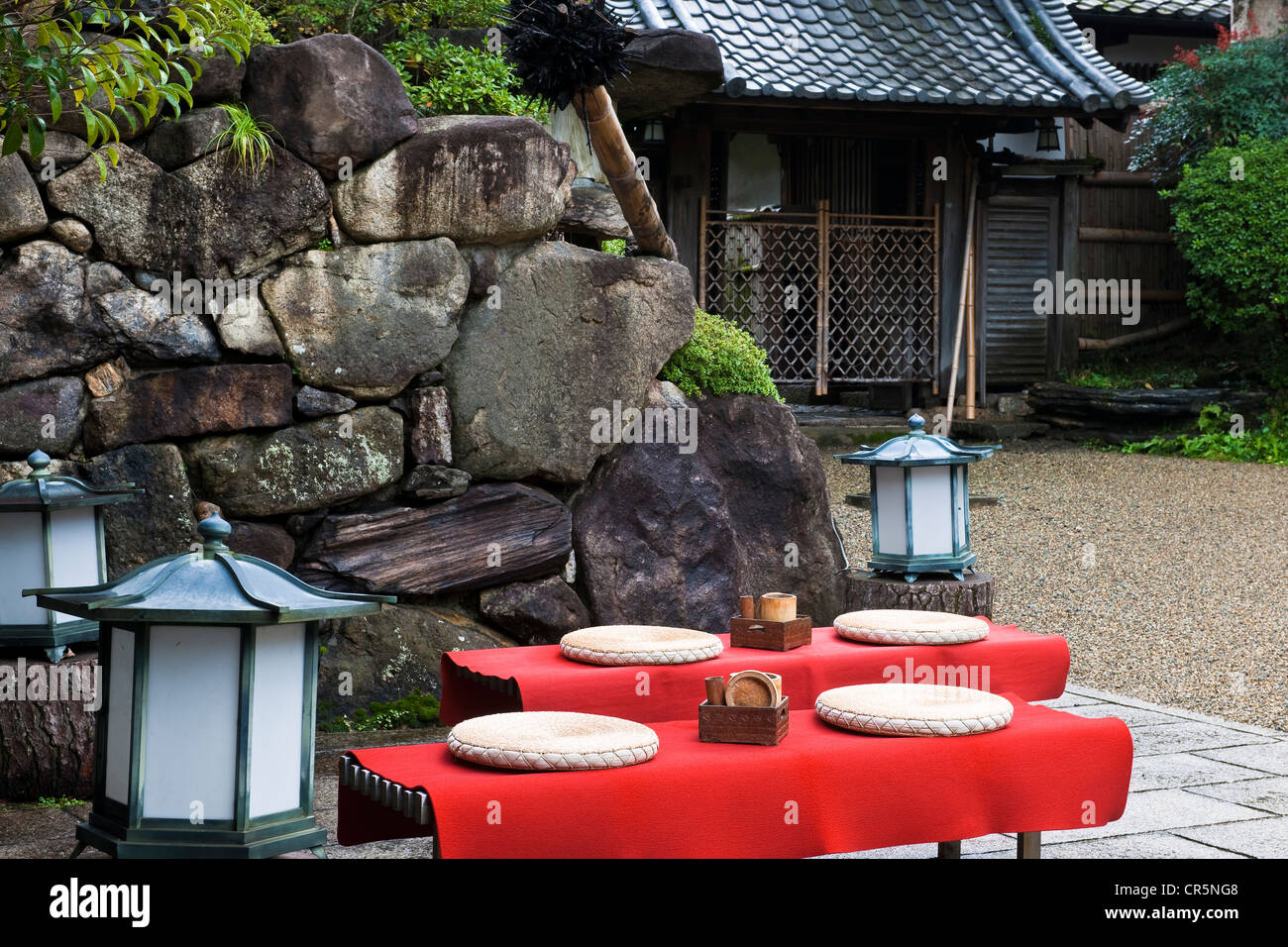 Giappone, isola di Honshu, Kinki regione, città di Nara, Kikusuiro Ryokan Hotel Foto Stock