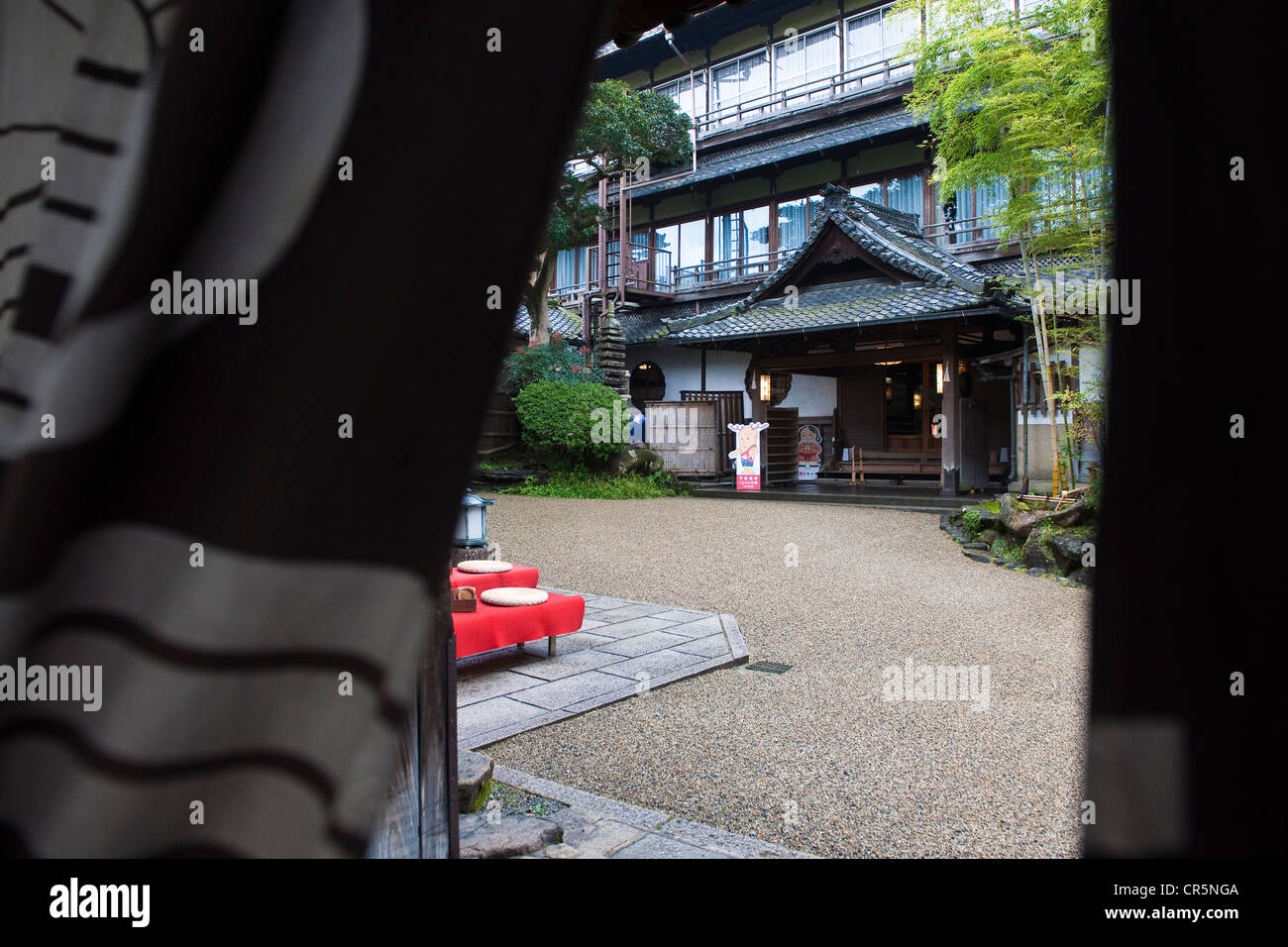 Giappone, isola di Honshu, Kinki regione, città di Nara, Kikusuiro Ryokan Hotel Foto Stock