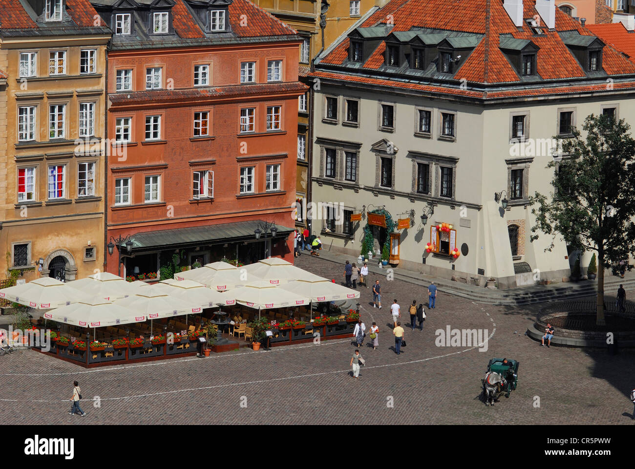 Polonia - Varsavia, la piazza del castello, situato nel centro storico, patrimonio mondiale dell UNESCO Foto Stock