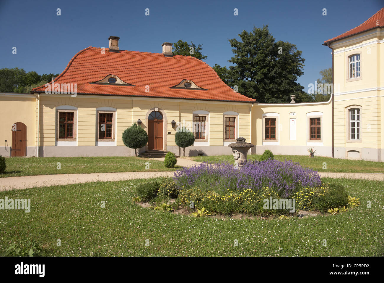 Schloss castello Koenigshain re Koenigshainer Berge area, Goerlitz quartiere, Sassonia, Germania, Europa Foto Stock