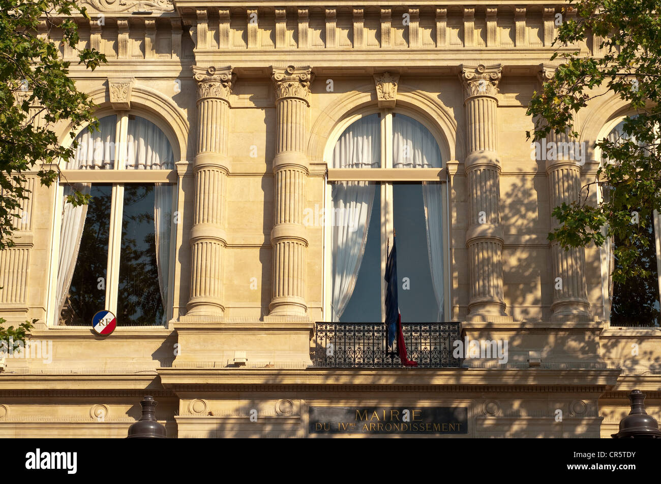 Francia, Parigi, facciata dell'Hotel de ville Foto Stock