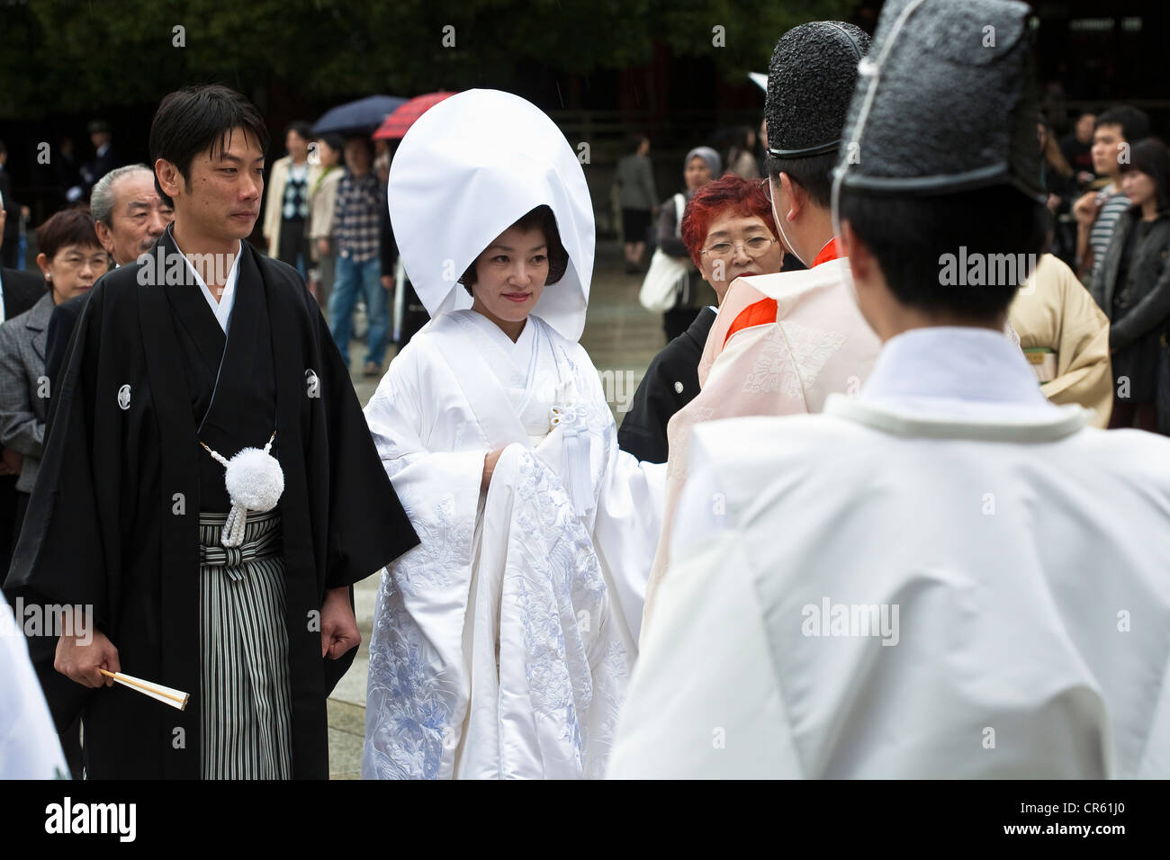 Giappone Isola di Honshu Tokyo Meiji Shinto Jingu santuario dedicato all'Imperatore Meiji il coniuge Shoken celebrazione della tradizionale Foto Stock