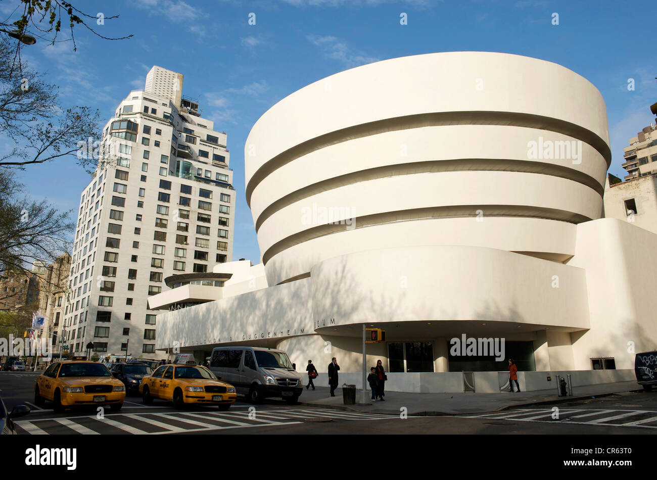 Stati Uniti, New York City, Manhattan, Solomon R Guggenheim Museum dall architetto Frank Lloyd Wright Foto Stock