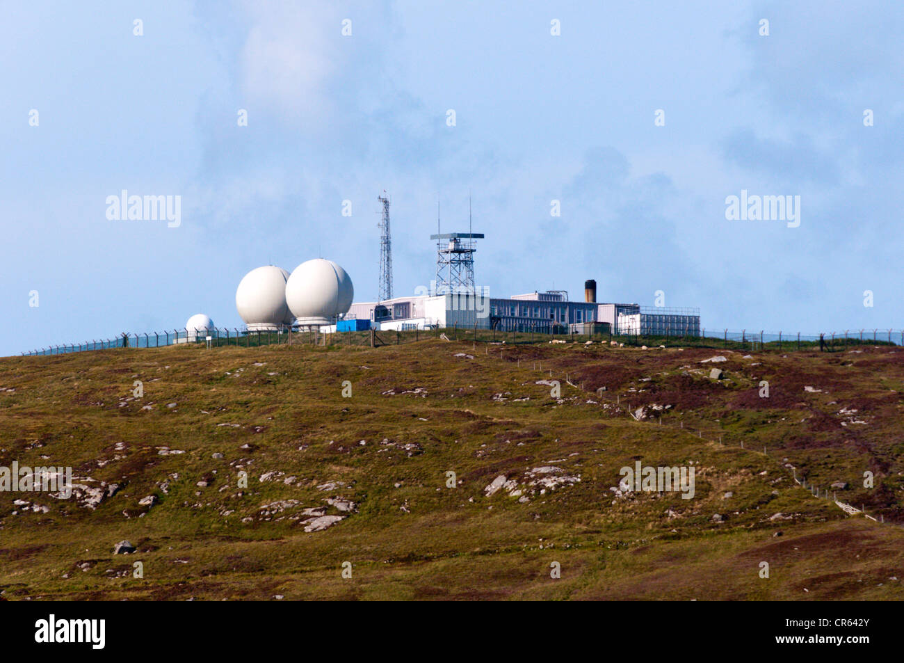 La gamma di unità di controllo per il Sud Uist Missile gamma gestito da QinetiQ. Foto Stock