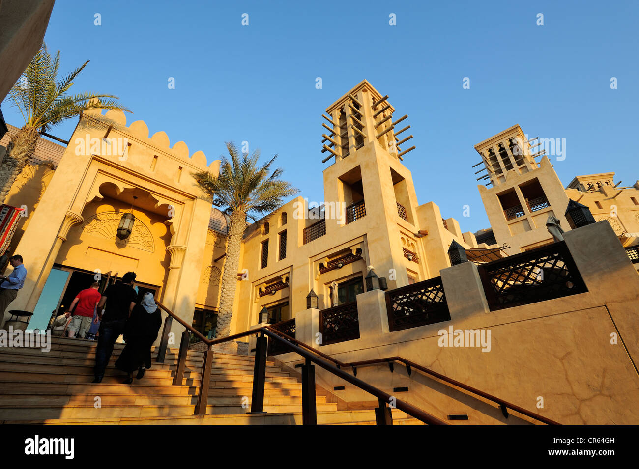 Souk Madinat, Jumeirah, Dubai, Emirati Arabi Uniti, Medio Oriente Foto Stock