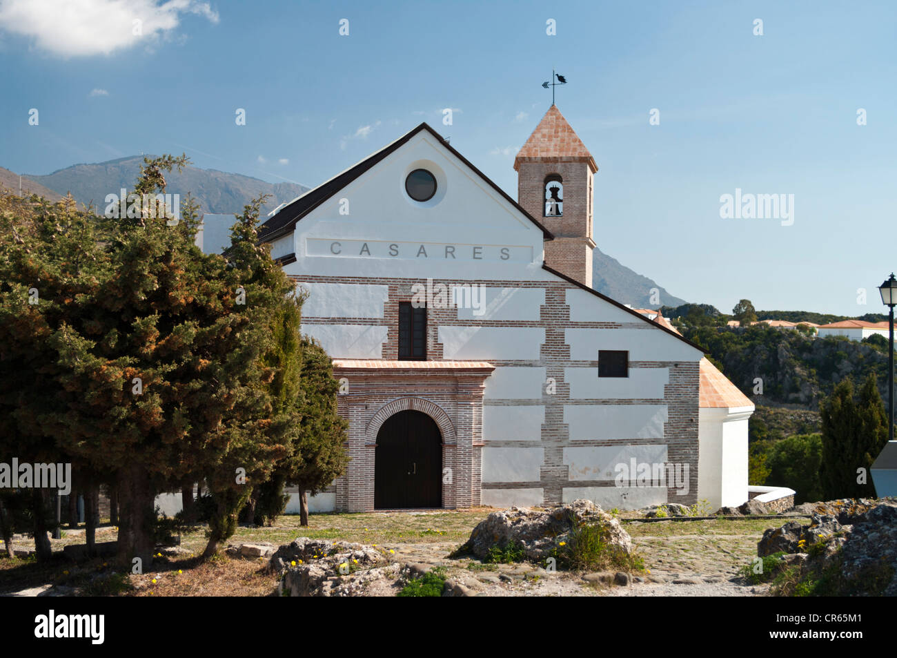 La Iglesia de la Encarnacion, (Chiesa dell Incarnazione), Casares, Spagna Foto Stock