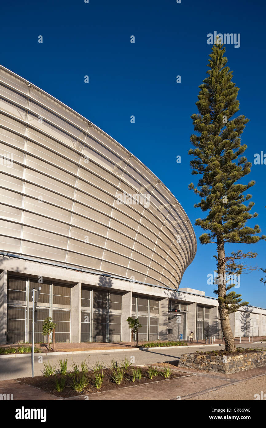 Sud Africa, Western Cape, Cape Town, stadio Green Point costruito per la coppa del mondo di calcio 2010, dagli architetti GMP, Louis Foto Stock
