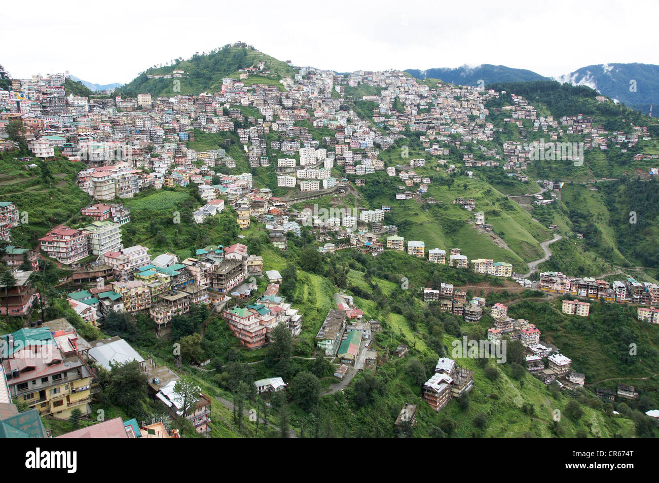 Cityview, shimla, Himachal Pradesh, India Foto Stock