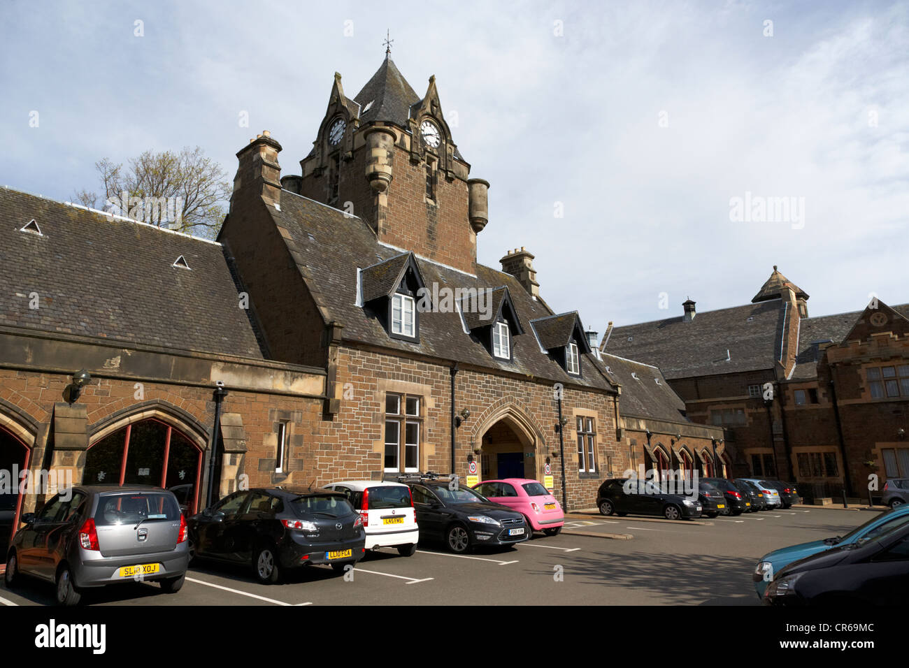 Cortile interno e Gatehouse of il barcelo highland hotel Stirling Scozia Scotland Regno Unito Foto Stock