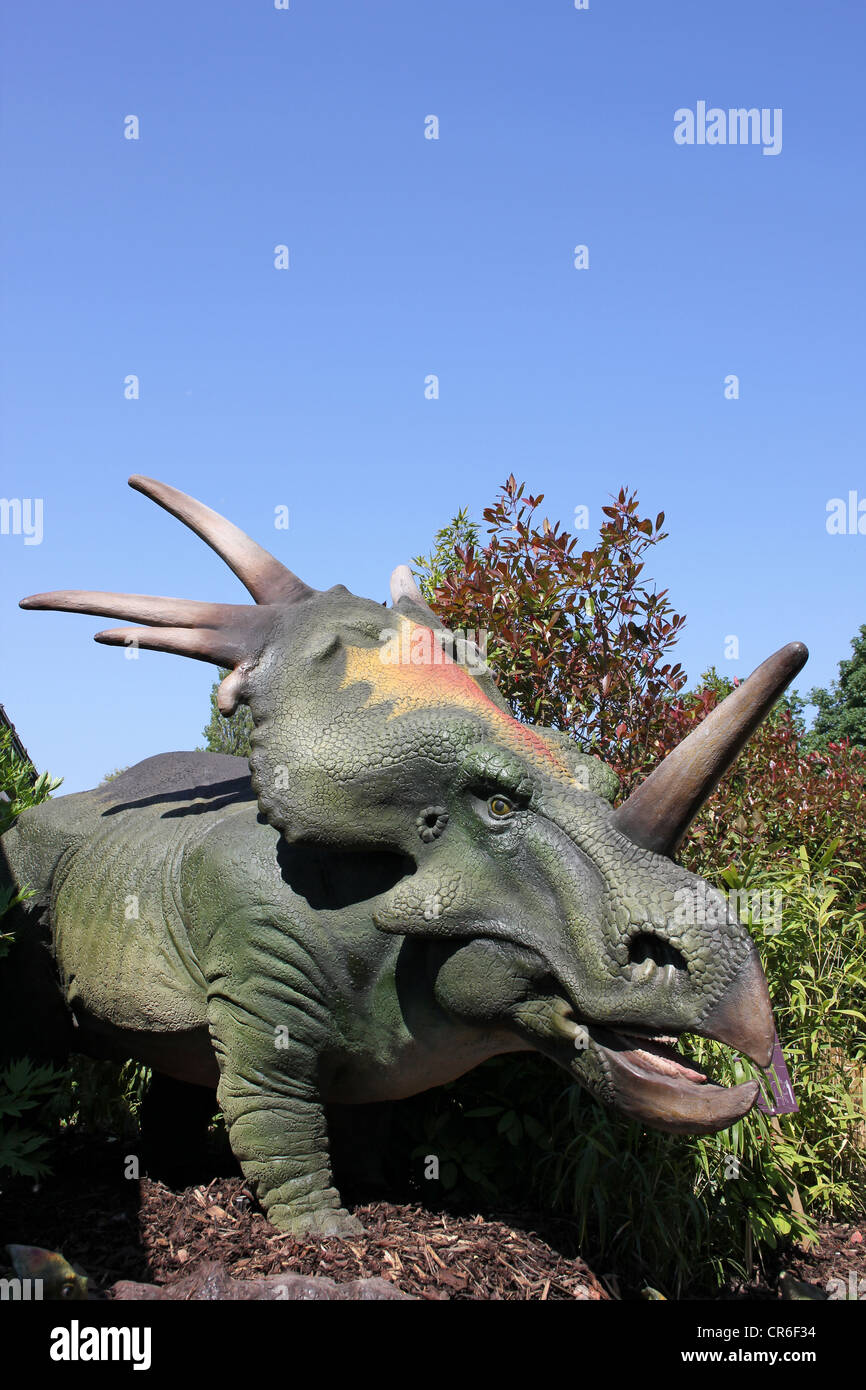 Modello Styracosaurus, un dinosauro Ceratopsian Foto Stock