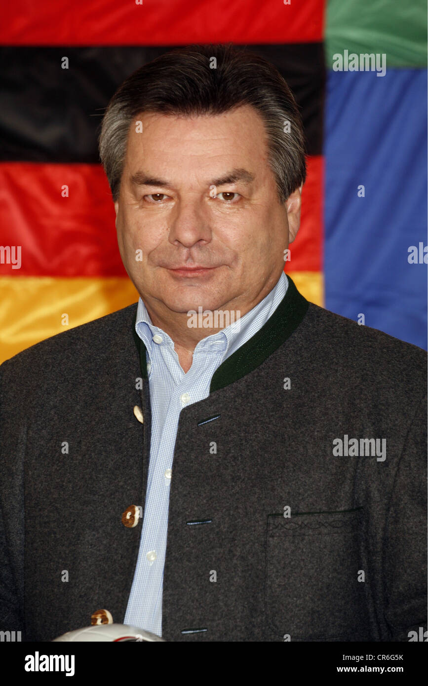 Hartmann, Waldemar, * 10.3.1948, presentatore tedesco, ritratto, foto chiamata DELL'EURO 2008, Amburgo, 18.4.2008, Foto Stock