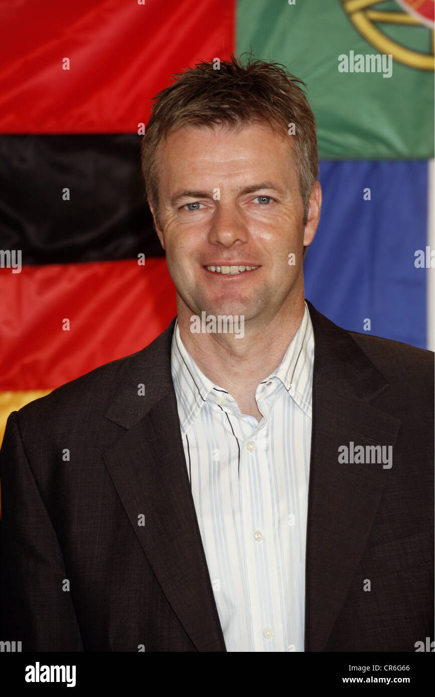 Bartels, Tom, 13.9.1965, presentatore tedesco, mezza lunghezza, foto di EURO 2008, Amburgo, 18.4.2008, Foto Stock