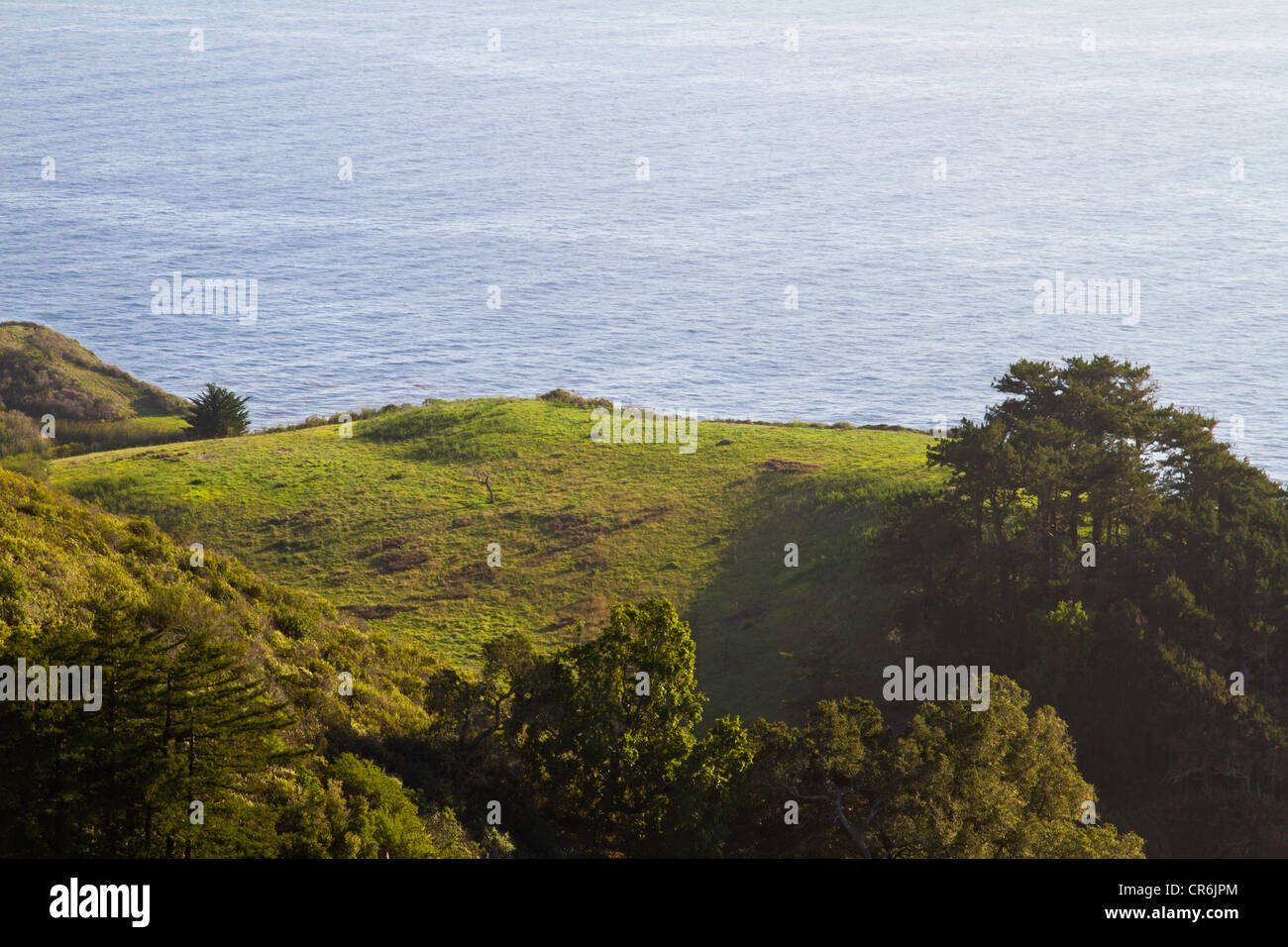 Vista della costa in 'Big Sur " California Foto Stock