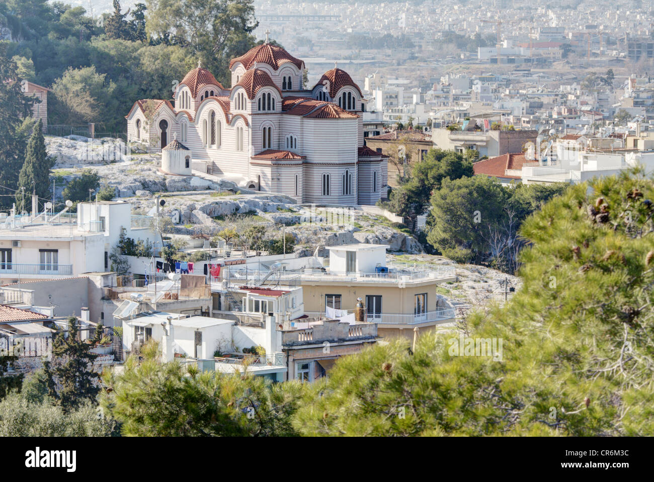 Agia Marina chiesa greco-ortodossa di Atene, Grecia. Foto Stock