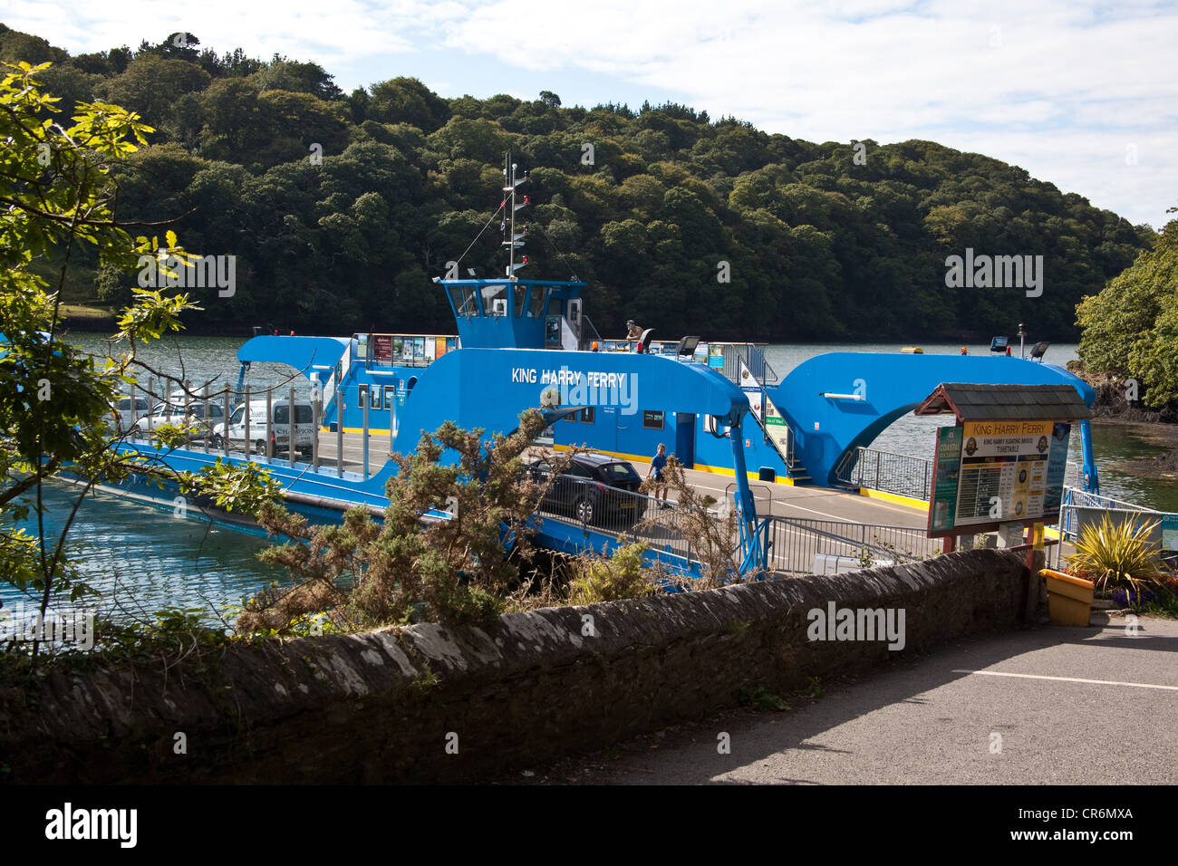 Re Harry catena traversata in traghetto del fiume Fal,cornwall, Inghilterra, Regno Unito. Foto Stock