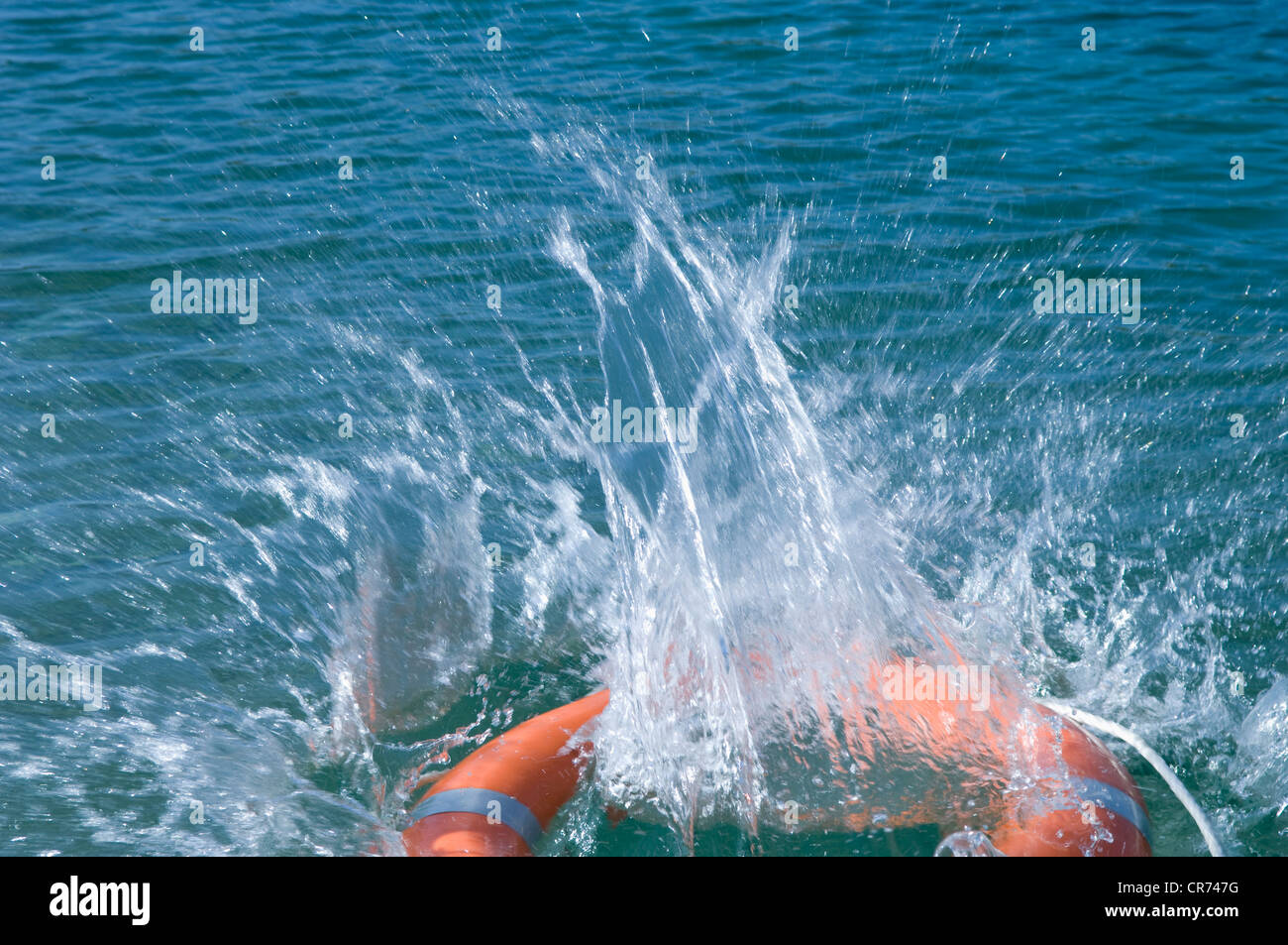 In Germania, in Baviera, ancora di salvezza nel lago di Starnberg Foto Stock