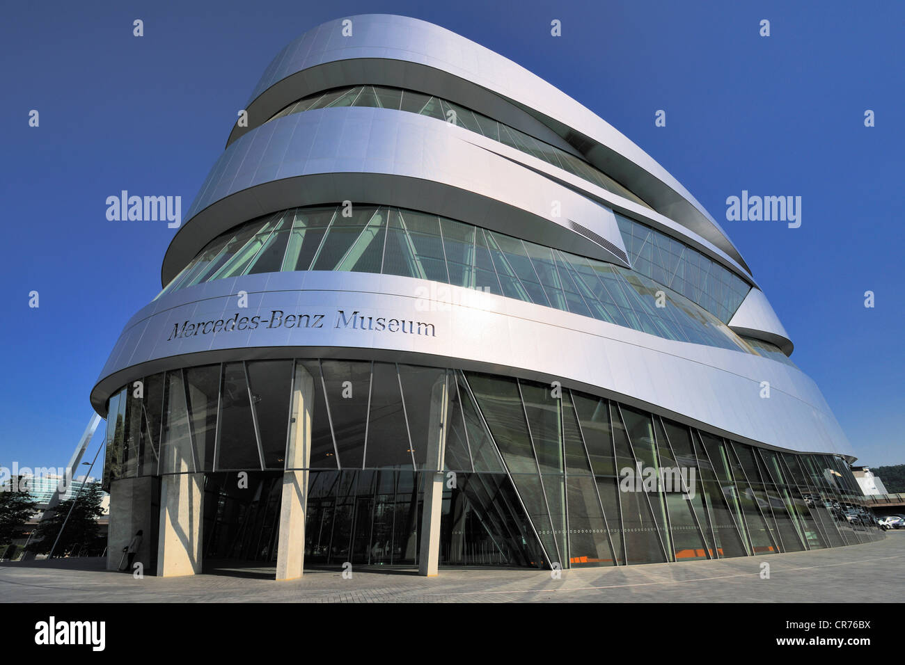 Museo della Mercedes-Benz, Stoccarda, Baden-Wuerttemberg, Germania, Europa Foto Stock