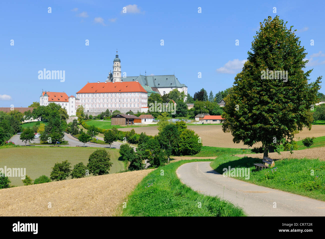 Abbazia benedettina Abtei Neresheim, Neresheim, Baden-Wuerttemberg, Germania, Europa Foto Stock