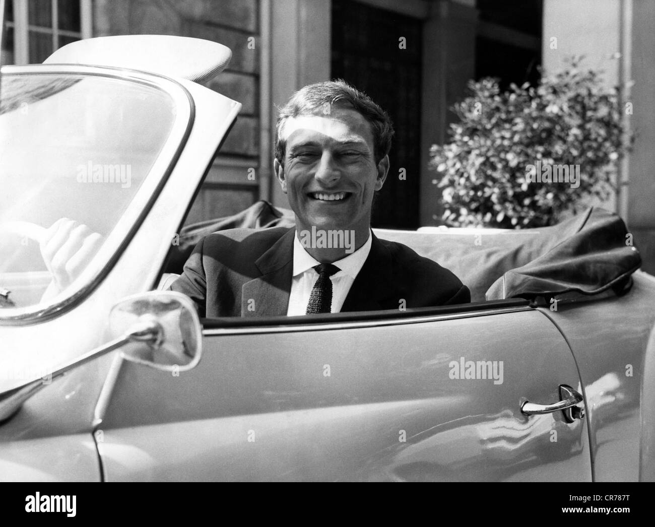 Prussia, Friedrich Wilhelm Prince of, * 10.2.1939, storico tedesco, in auto, 1964, Foto Stock