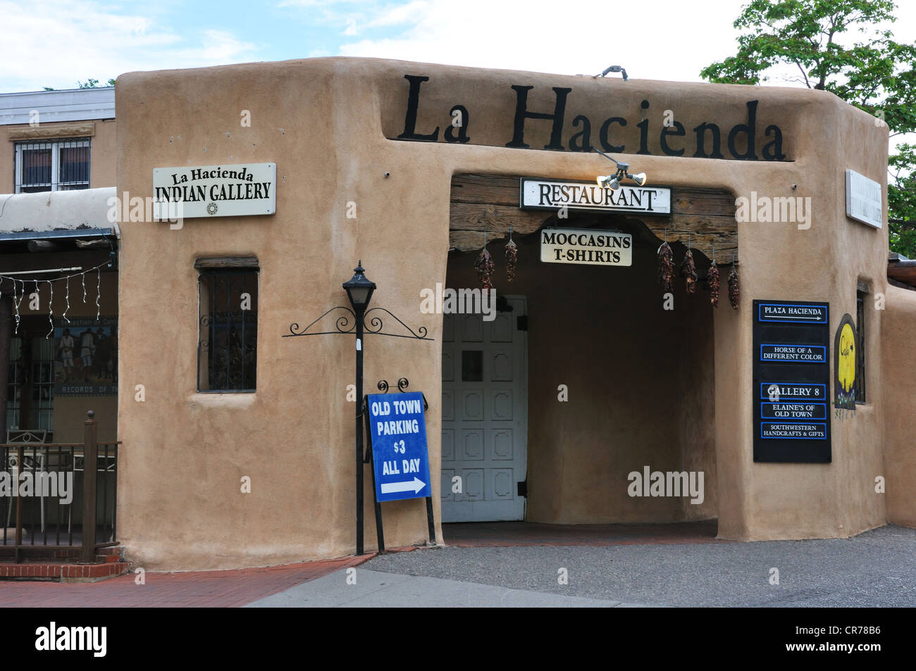 La Hacienda ristorante, centro di Albuquerque, Nuovo Messico, STATI UNITI D'AMERICA Foto Stock