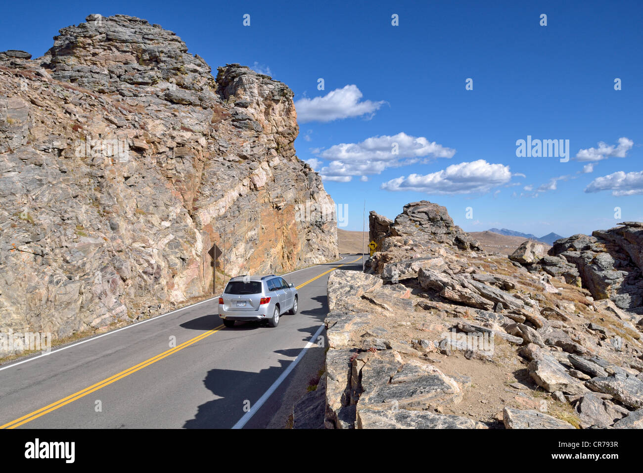 Rock Cut, Trail Ridge Road, Rocky Mountain National Park, COLORADO, Stati Uniti d'America Foto Stock