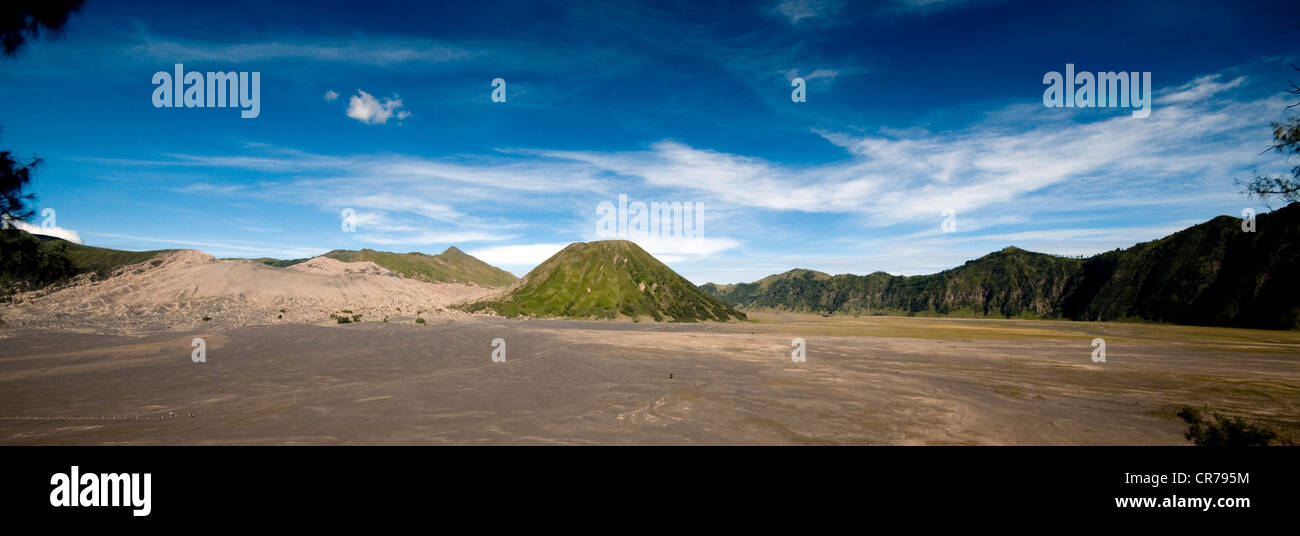 Vulcano Bromo valley Foto Stock