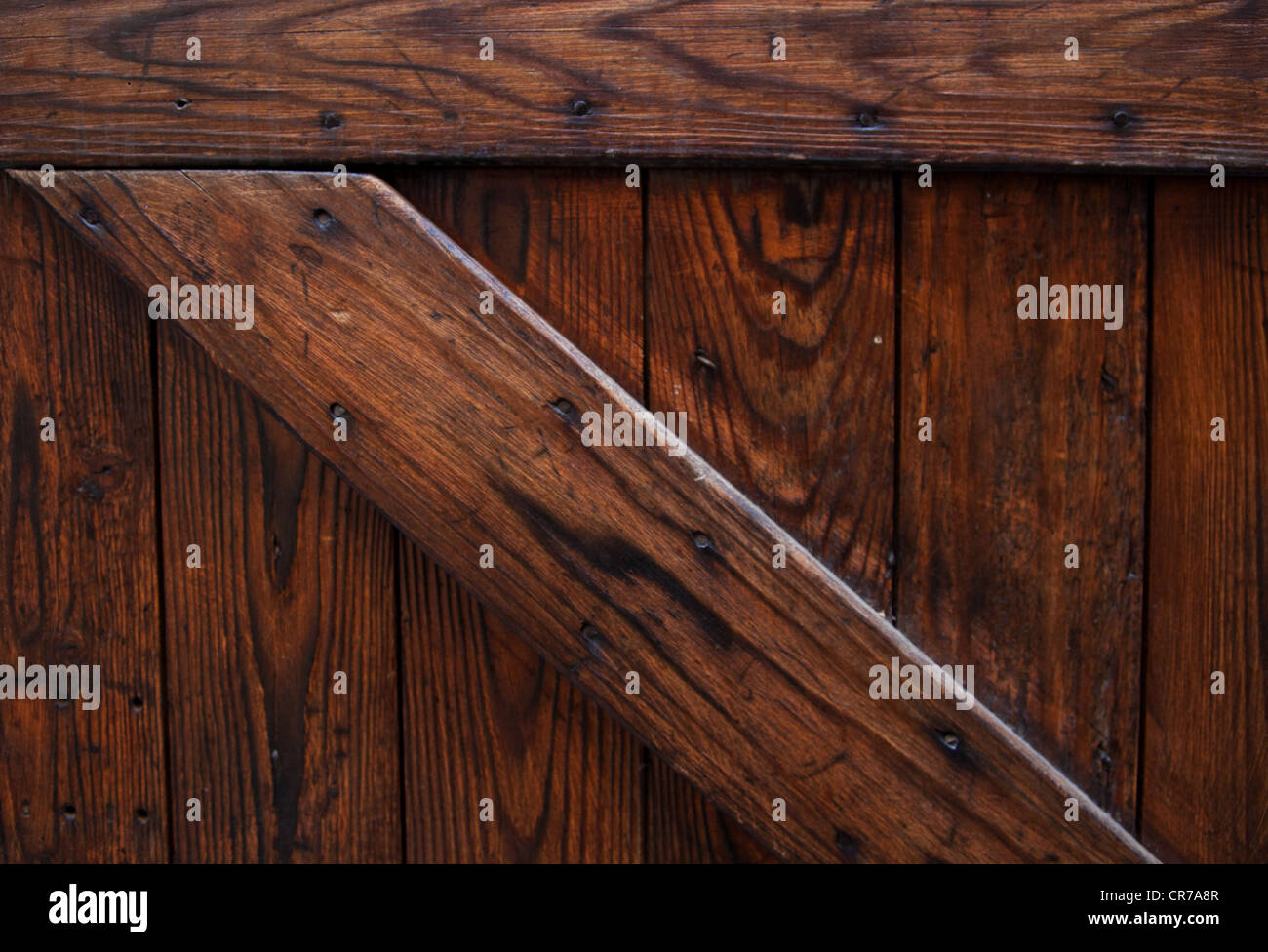 Quercia antica tavola di legno texture di sfondo Foto Stock