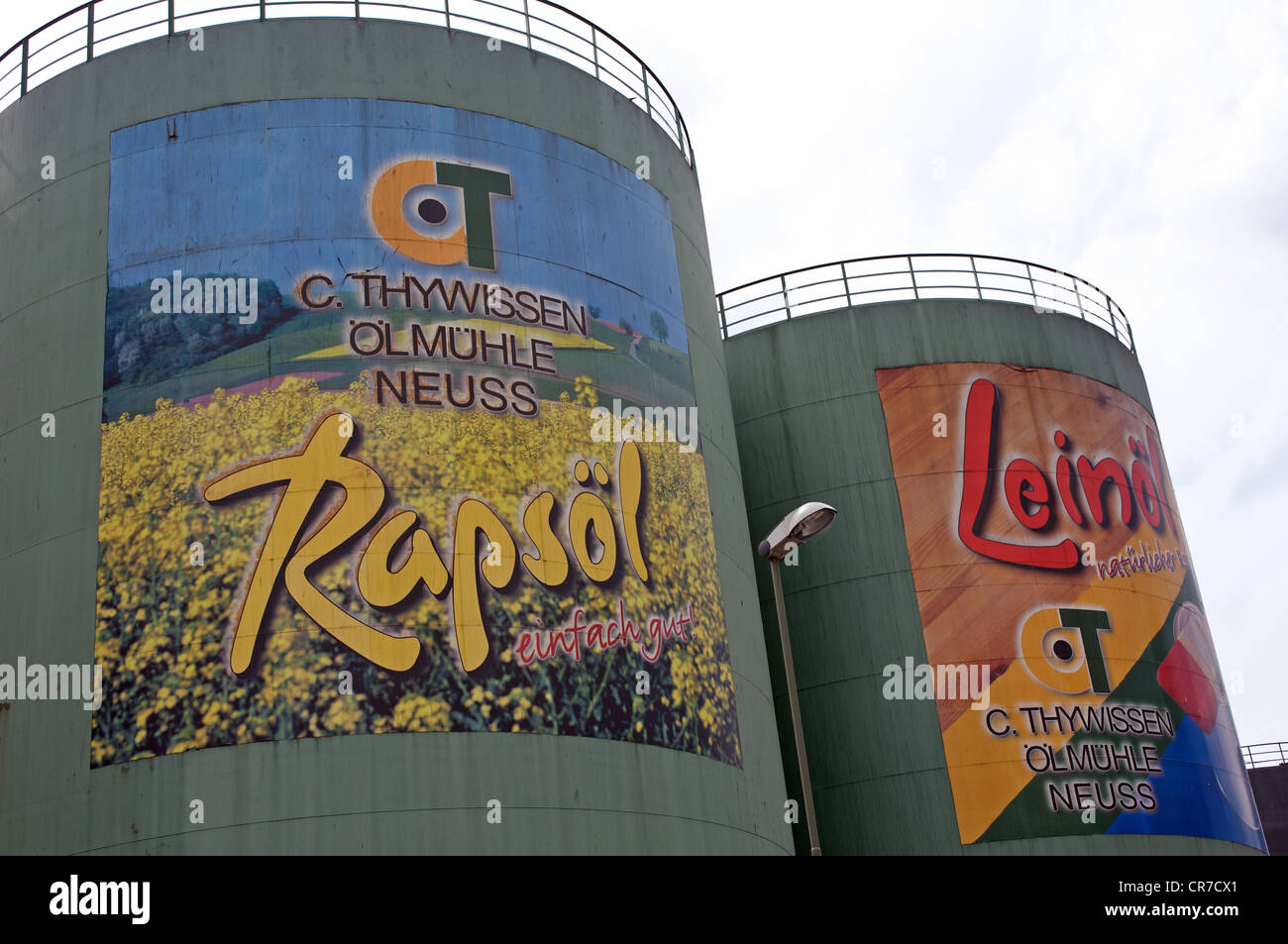C.Thywissen, un produttore di oli vegetali, i mangimi per animali e il biodiesel, Neuss, Germania. Foto Stock