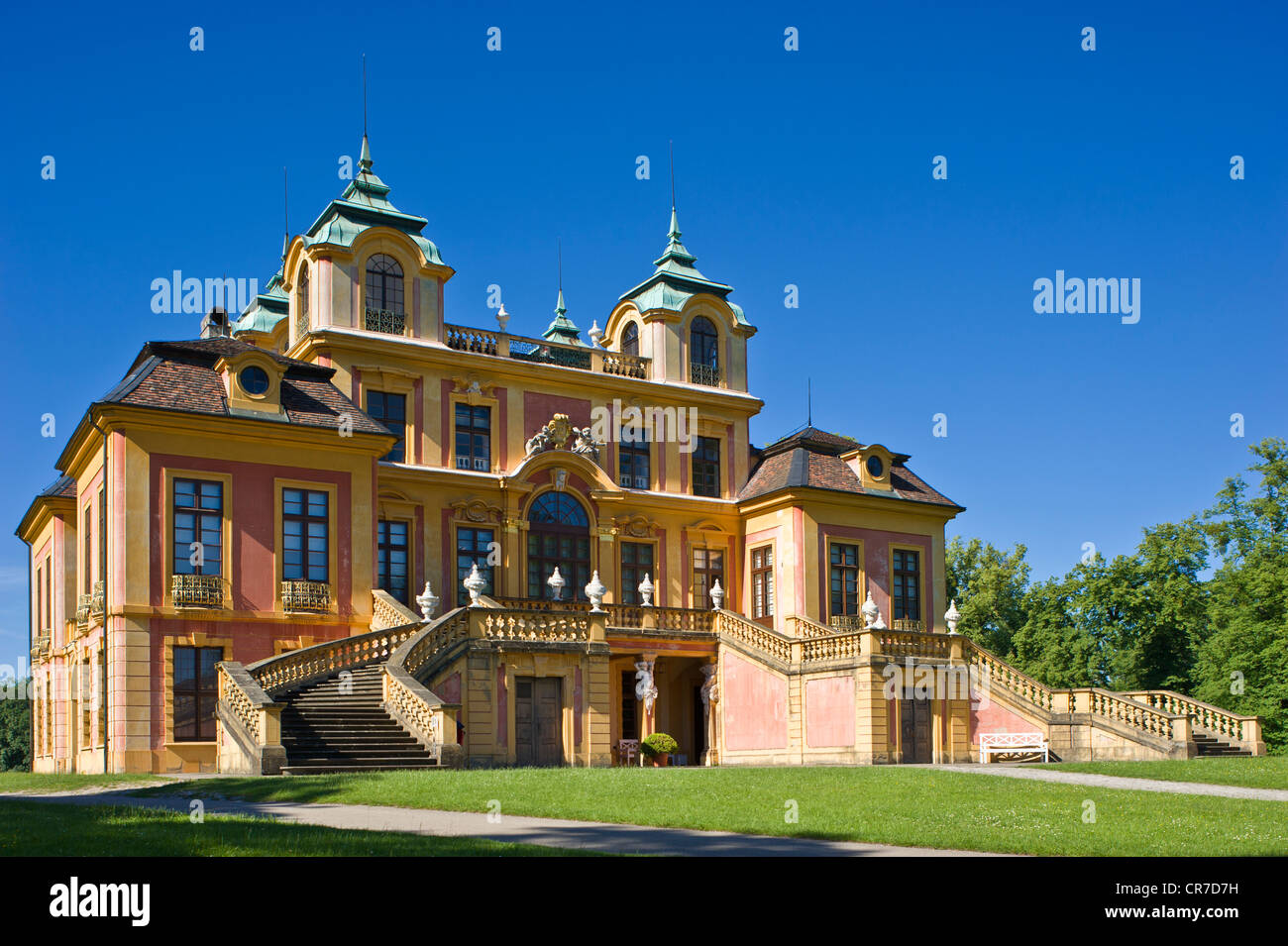 Schloss Favorite Palace, Ludwigsburg, Neckar, Baden-Wuerttemberg, Germania, Europa Foto Stock