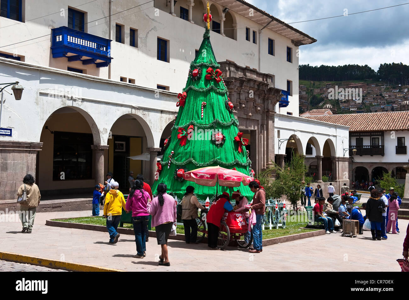 Il Perù, Provincia di Cuzco, Cuzco, albero di Natale Foto Stock