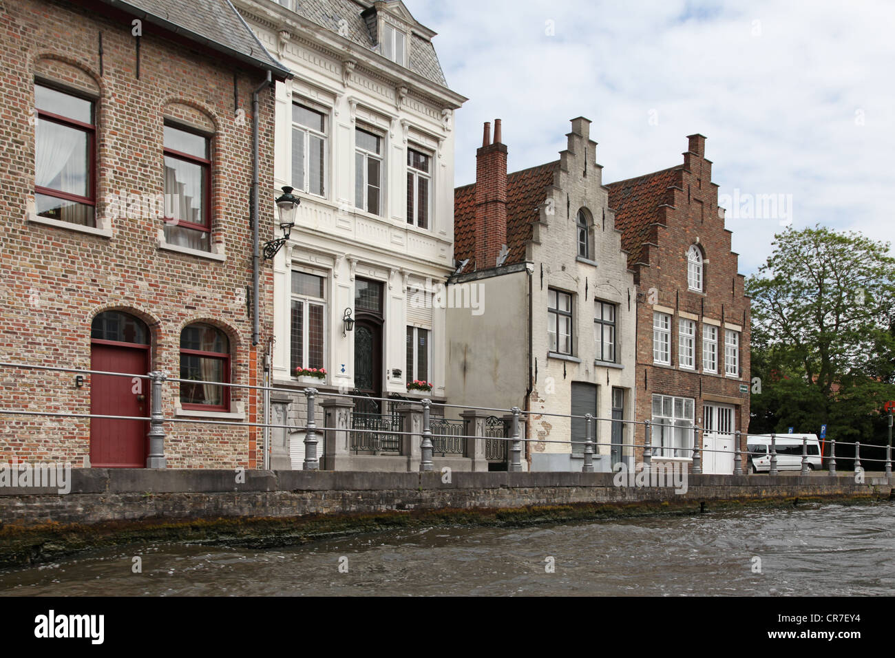 Il Belgio. Brugge. Canali Foto Stock