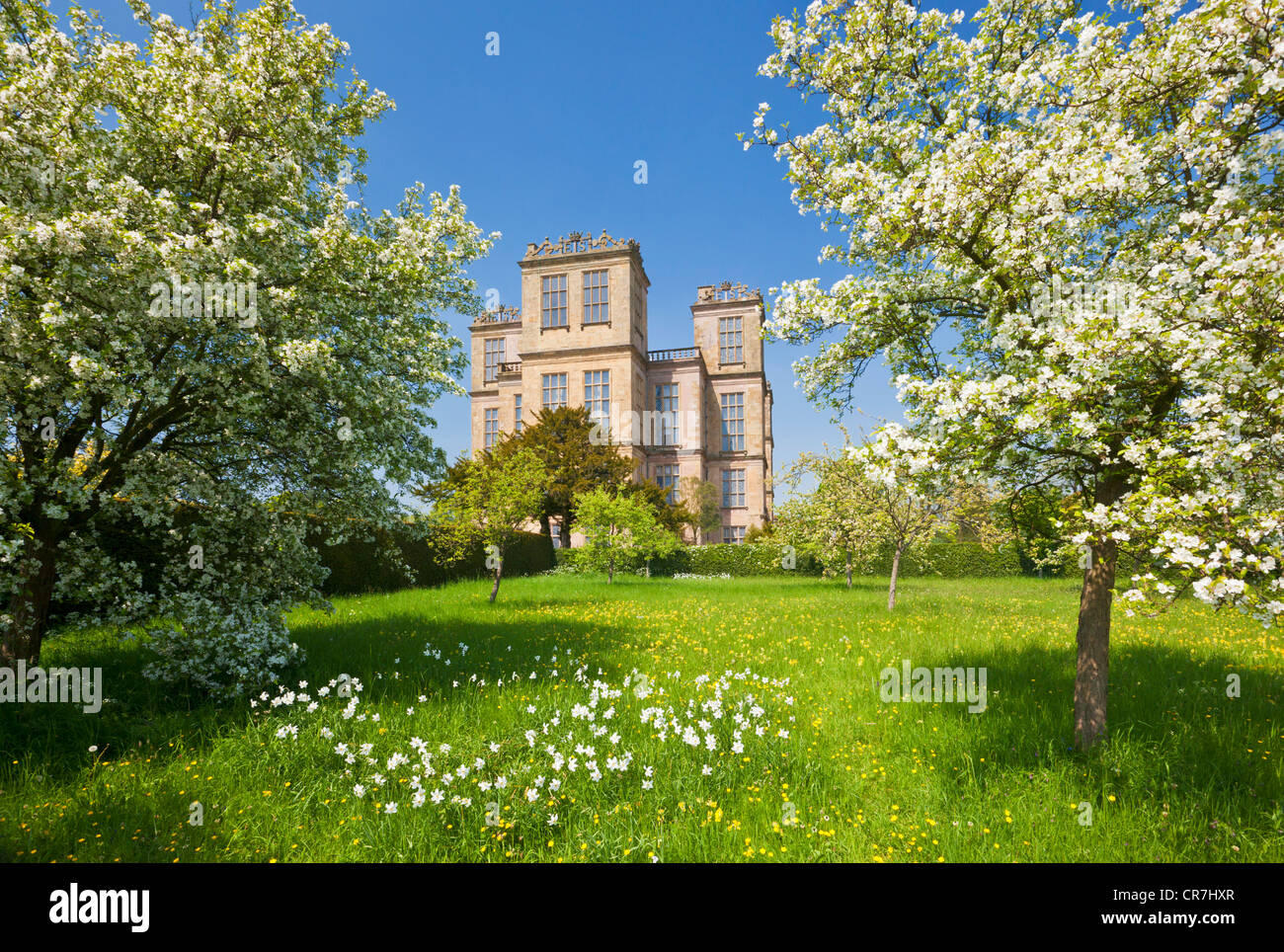 Hardwick Hall vicino a Chesterfield Derbyshire England Regno Unito GB EU Europe Foto Stock