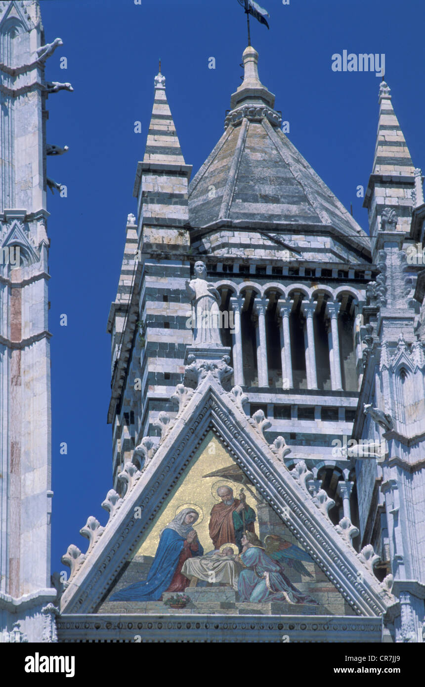 L'Italia, Toscana, Siena, Patrimonio Mondiale dell'UNESCO, la Madonna della cattedrale dell Assunzione, il Duomo Foto Stock